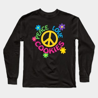 Peace Love Cookies Long Sleeve T-Shirt